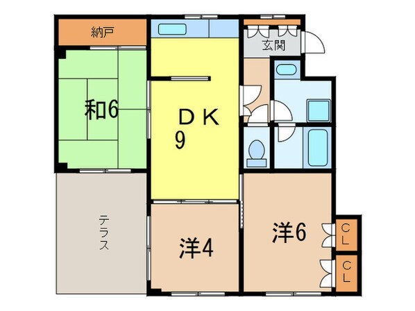 パ－クハイツ甲子園の物件間取画像